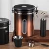 Visible Coffee Bean Storage Container Coffee Powder Sealed Container Storage with One-way Exhaust Coffee Storage Tank Coffee Beans Storage