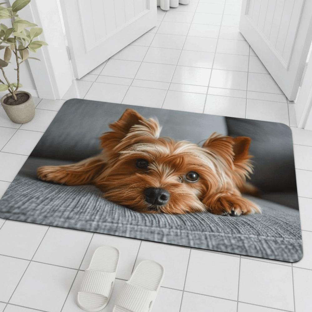 Non-Slip Cat Puppy Printed Mat Anti-fouling Cartoon Carpet Funny Home Decor Carpet  Bedrooms