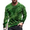 Maglietta da Uomo a Maniche Lunghe Autunno Nuovo Motivo Chip Elettronico 3D T-Shirt Casual Taglia Grande 6XL Maschile Hip Hop Street Top Versatili