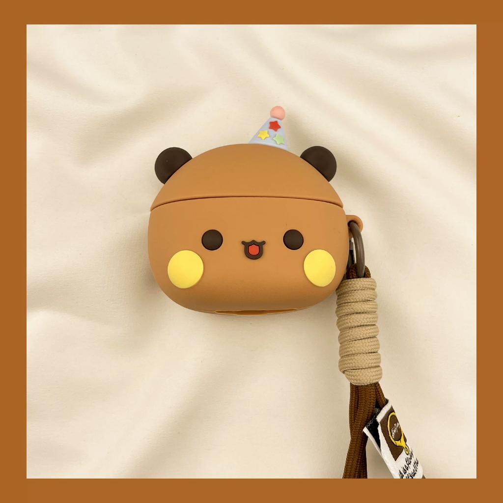 Panda Bubu Și Yier Căști Desen Animat Căști Bluetooth Wireless Carcasă Cadou Drăguț de Ziua de Naștere Pandantiv Surpriză de Sărbătoare