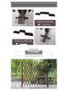Retractable Outdoor Garden Fence: Anti-Corrosion Wood Railing & Trellis for Courtyards and Balconies