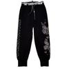 Plus Size Rhinestone Sparkly Sweatpants with Elastic Waist - Women's Autumn Winter Fashion