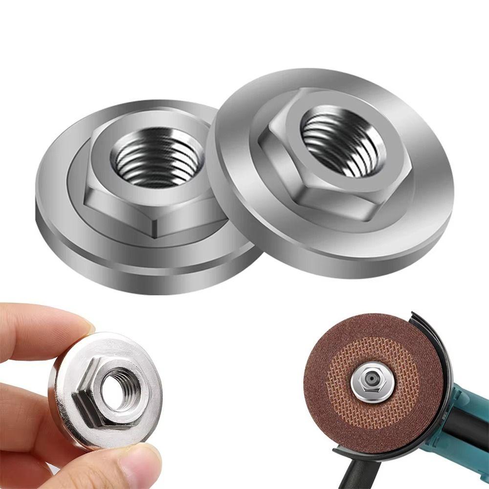 

Quick Change Angle Grinder Pressure Plate Tough Hexagon Flange Nut Woodworking Style 1