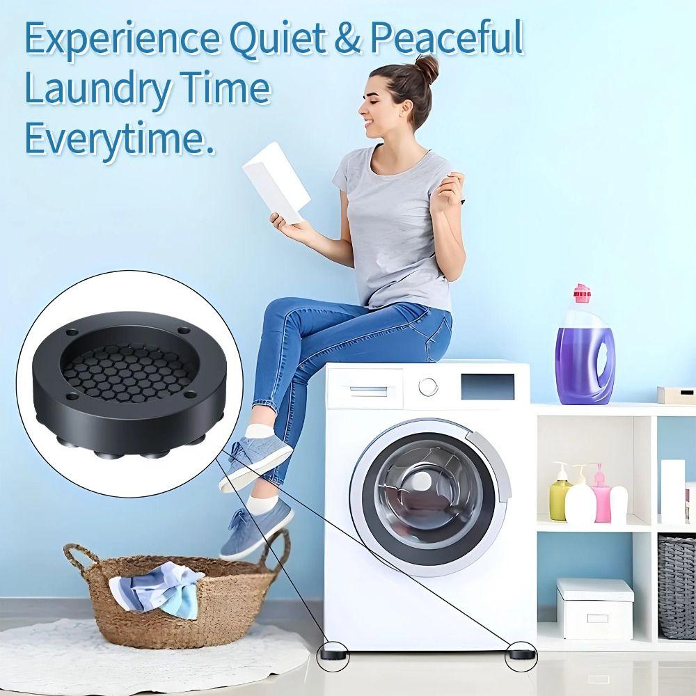 4pcs Non-Slip Washing Machine Foot Pad Protects Washing Machine Support  Refrigerator