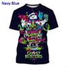 Ghostbusters 3D Print T-shirt Personality Hip Hop Men and Women Casual Round Neck Fun T-shirt Men's Sports Short Sleeve Tops