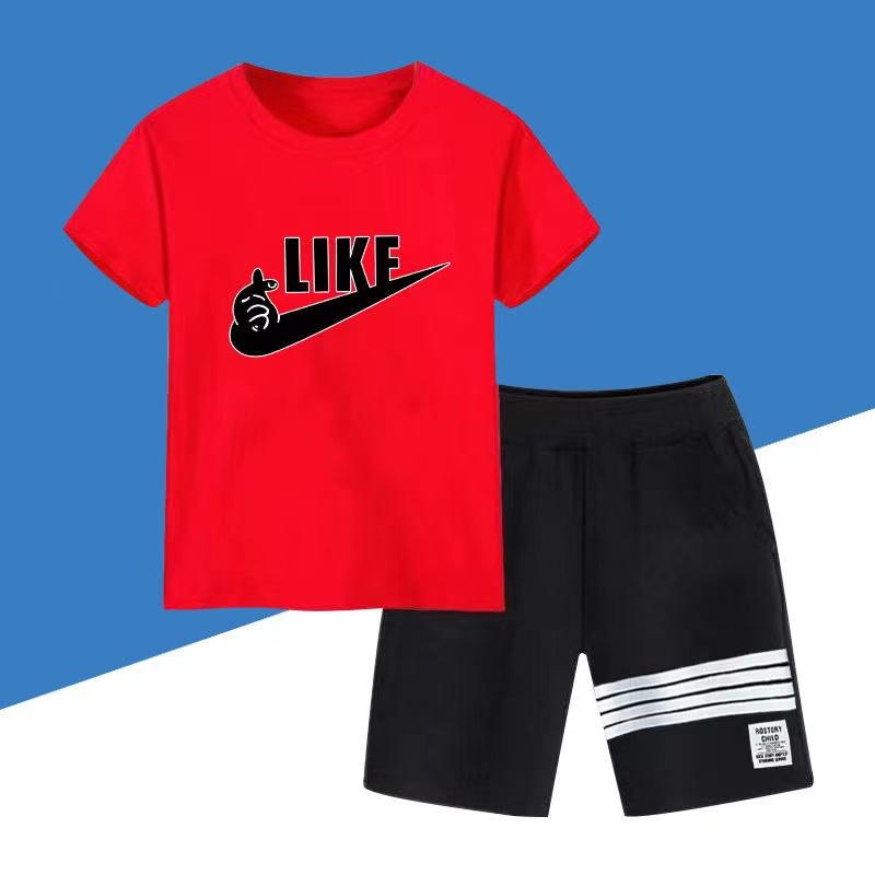 Summer Baby Boy Clothes Set Children Girls Letter Printed T-Shirts And Shorts 2pcs Suit Kid Sport Outfits Top Bottom Tracksuits