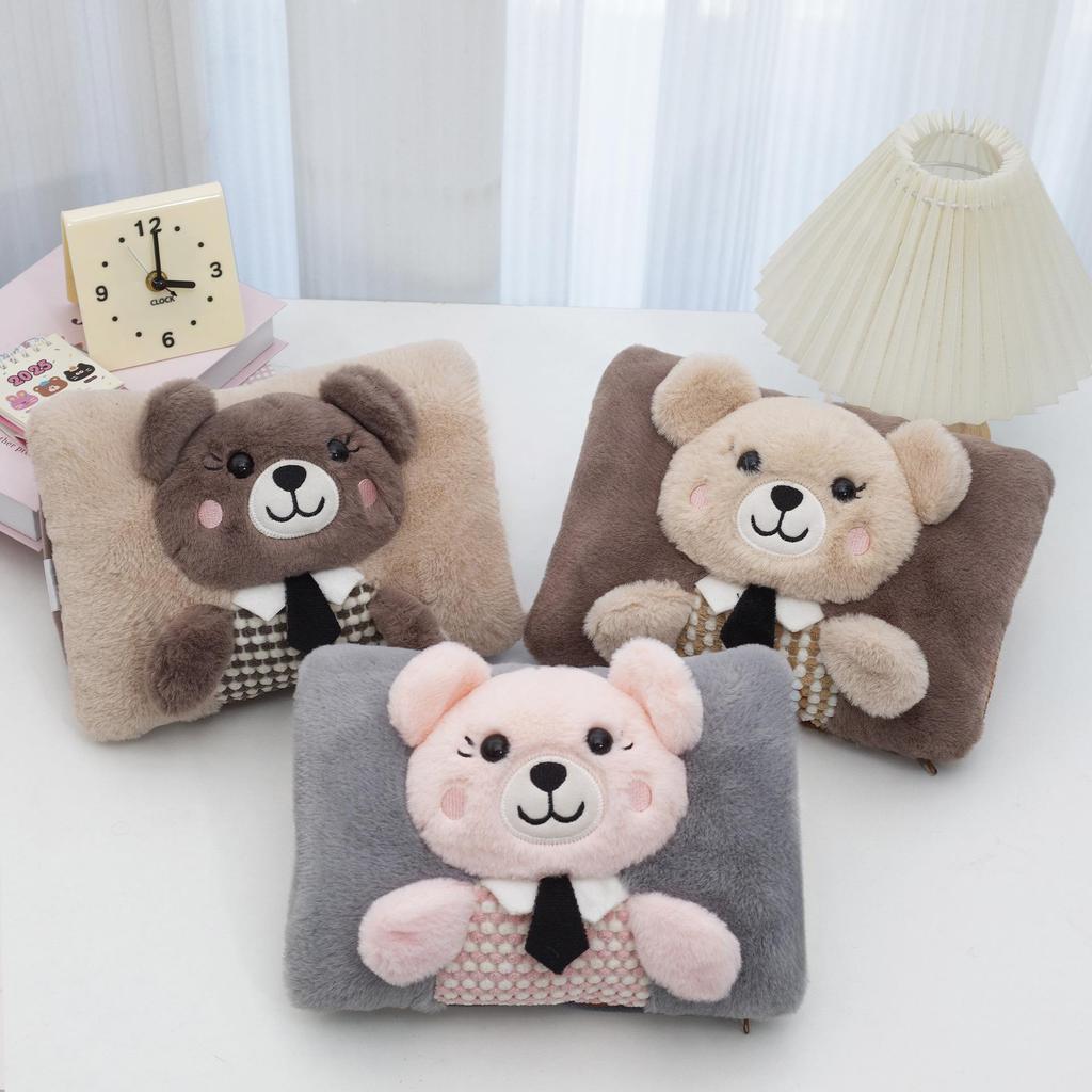 Automatická elektrická plyšová kreslená fľaša na horúcu vodu ohrievač rúk s bezpečnostným vypnutím