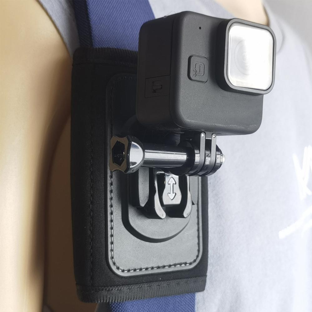 Backpack Shoulder Strap Mount Rotate Quick Release Holder For GoPro 13 12 11 10 9 8 SJCAM Insta360 AKASO DJI Osmo Action Camera
