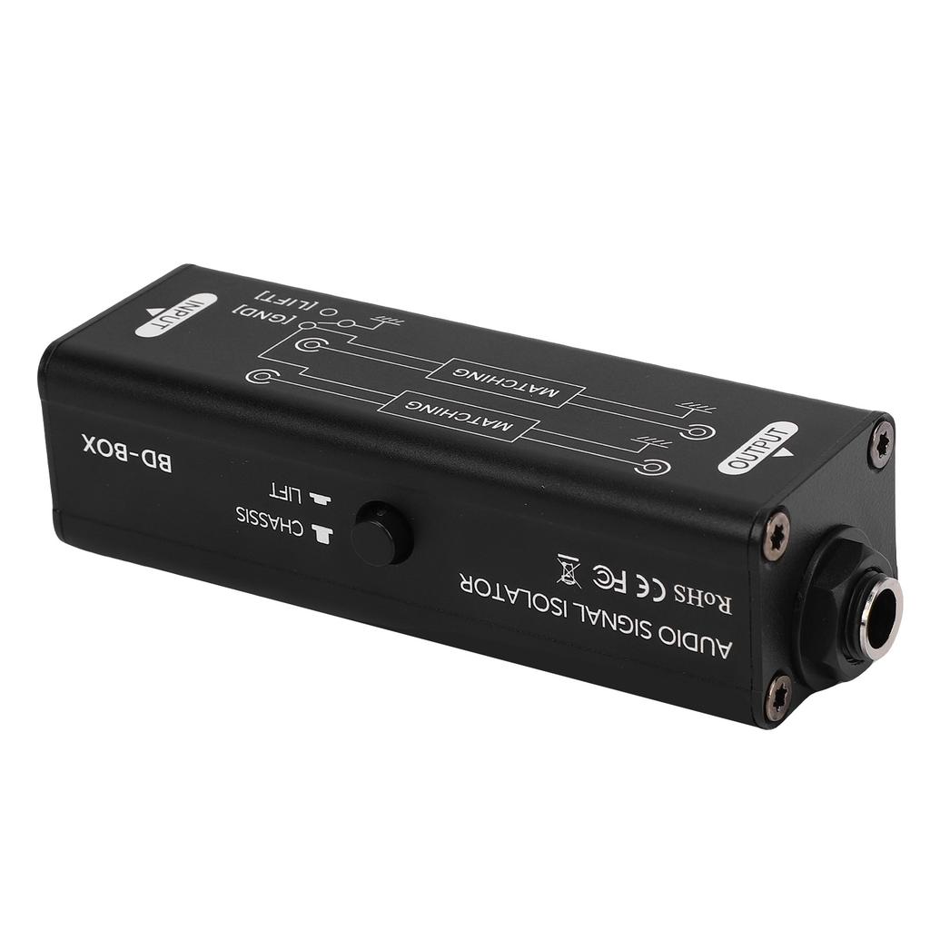Portable 6.35MM Ground   Isolator Professional Hum   Sound Signal Isolator Noise Filter for Car Home Sound System