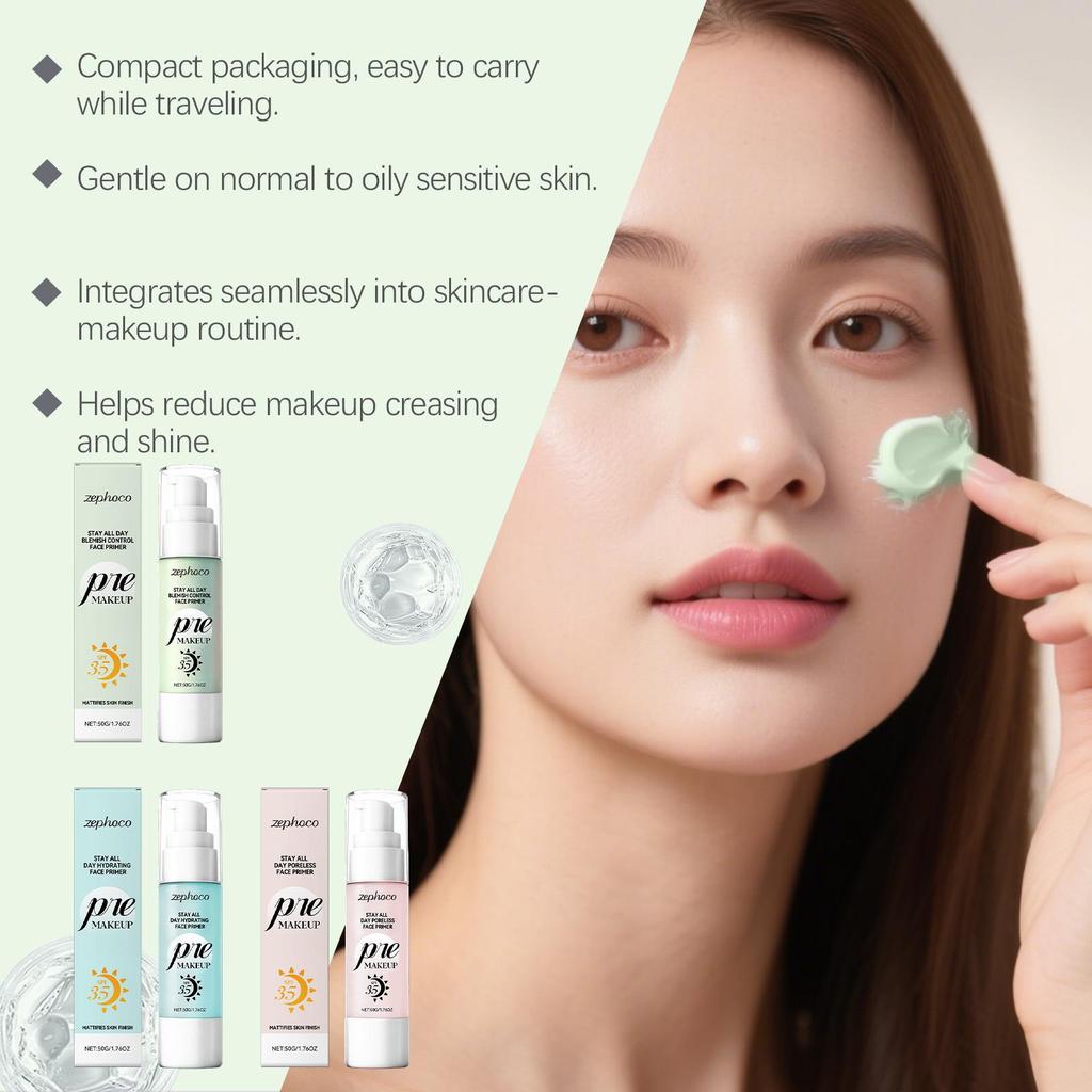 Zephoco Protective Primer: Hydrating Base for Long-lasting Autumn/Winter Makeup