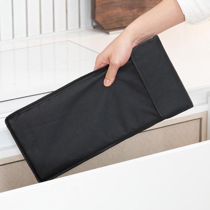 Comet Kitchen Foldable Stove Splatter Guard Ivory and Pouch Set