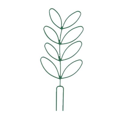 Small Trellis for Potted Plants Wrought Iron Leaf Shape Garden Trellis for Indoor Outdoor Decorative Climbing Plants
