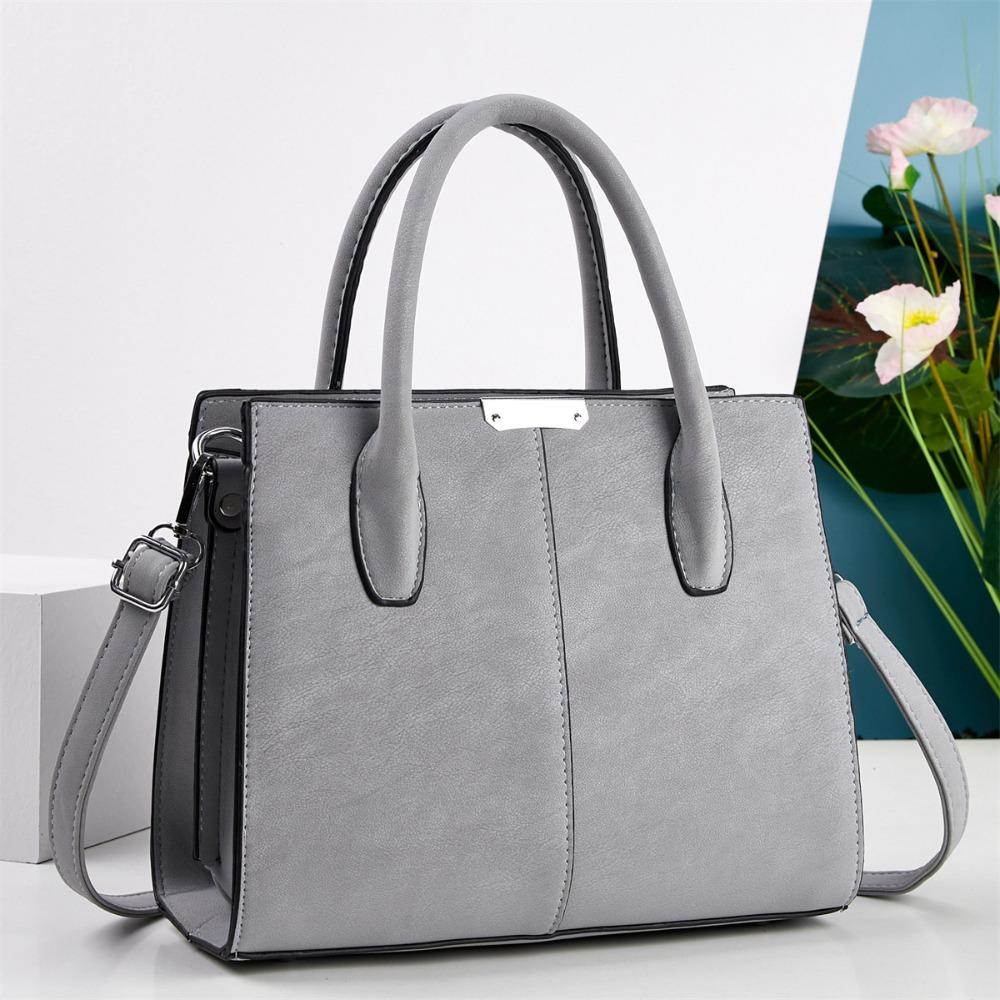 

Fashion PU Women s Bag Simple Texture Large Capacity Tote Bag High-end Vintage Crossbody Bag Women