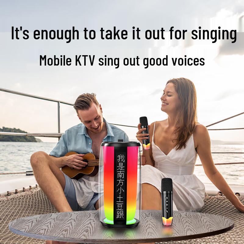 Newman K19 All-in-One Karaoke Microphone Speaker CN Plug (adapter Included)
