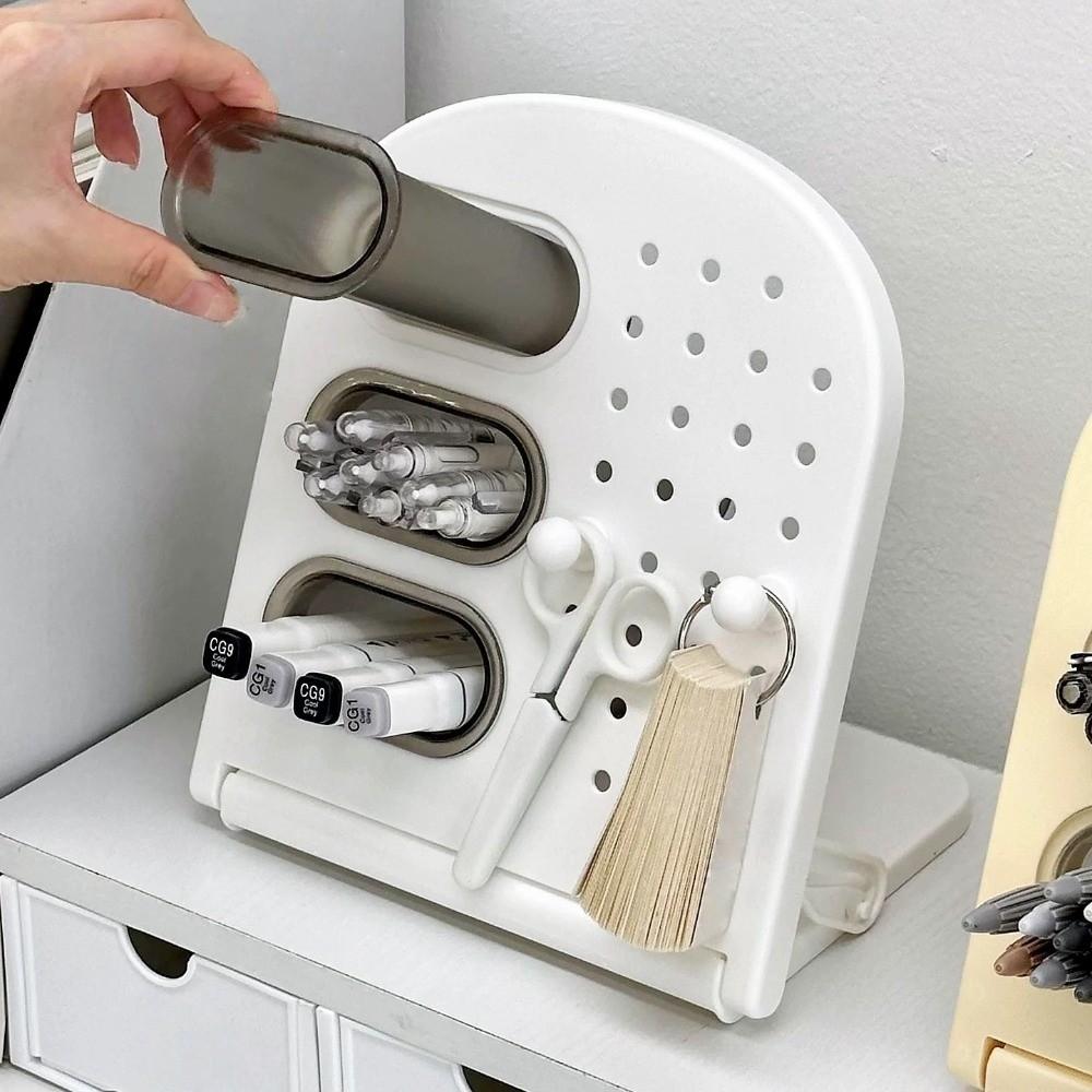 PP Hole Board Storage Rack Large Capacity Desktop Stationery Storage Rack  Students