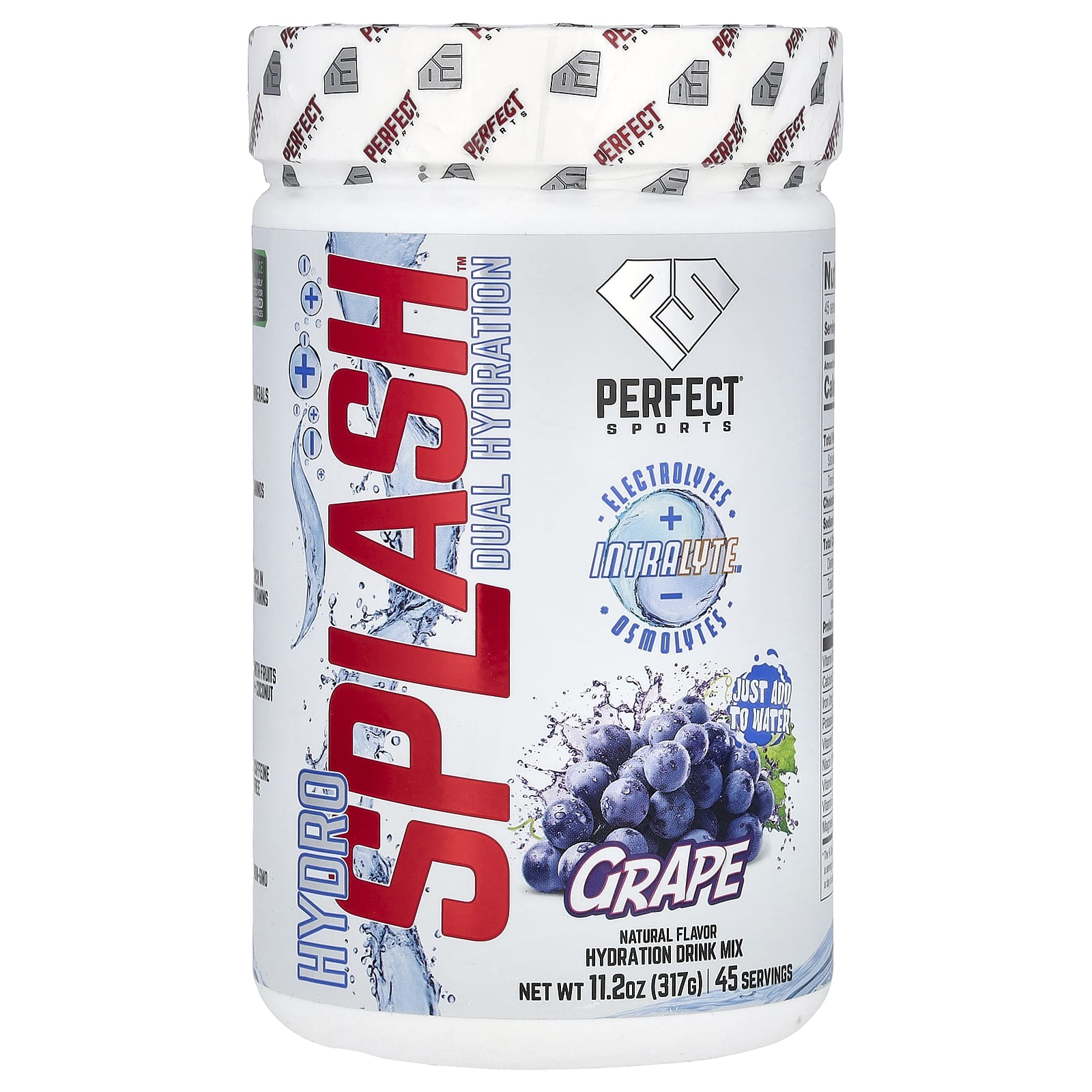 

PERFECT Sports, Hydro Splash, Dual Hydration, Grape, 11.2 oz (317 g)