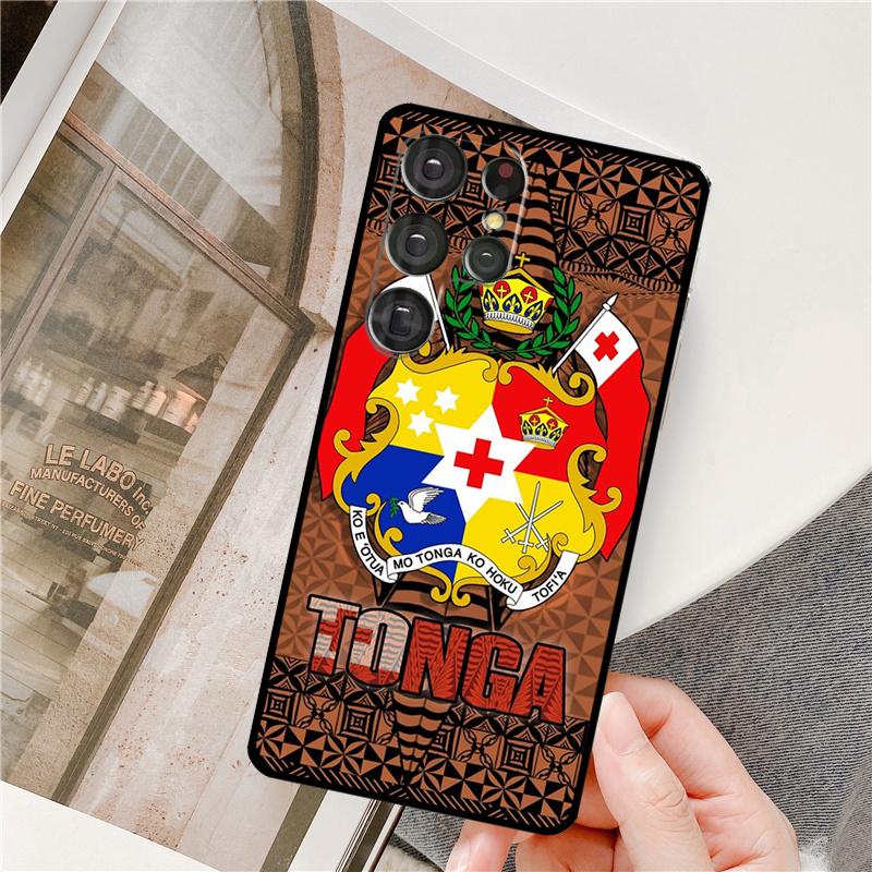 

Tongan Coat of Arms Tonga Phone Case For Samsung Galaxy S25 Ultra S9 S10 S20 S21 S22 S23 S24 Plus S24 FE Bumper Cover Galaxy S21Ultra