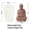 3D Maitreya Buddha Candle Silicone Mold DIY Buddha Statue Resin Gypsum Concrete Mold Mould Home Garden Decorations Craft Mold
