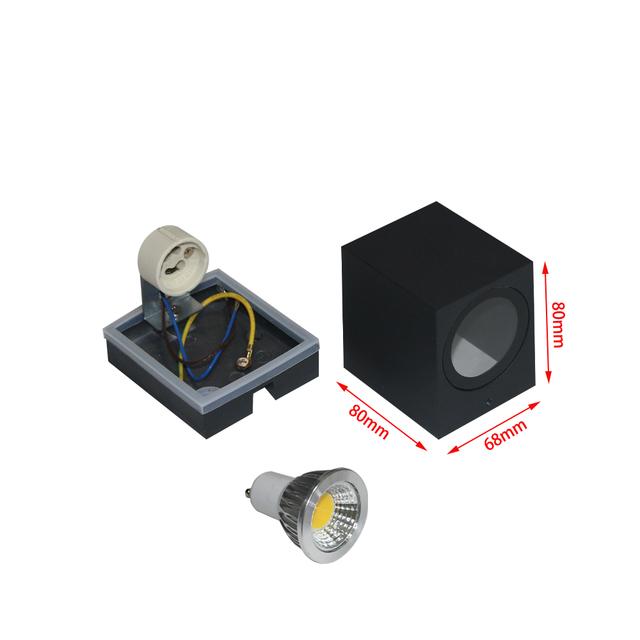 

GU10 Base Outdoor Waterproof Wall Lights Garden Porch Wall Lighting LED Wall Lamps Aluminum AC86-265V Natural White 4000K