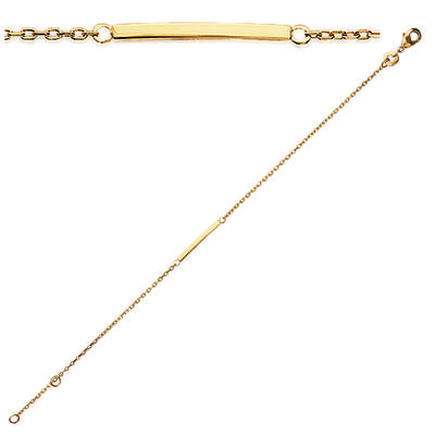 [K3401] - Vergoldetes Armband 'Chorégraphie' goldfarben - 20x2 mm