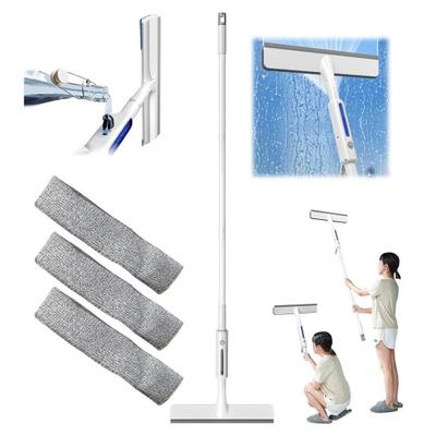 Water Spray Window Cleaning Squeegee Double-Sided Window Cleaner with Extension Handle