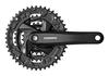 Shimano ACERA FC-M371 Crankset, Black, 48x36x26T, 175mm, 9-Speed, Compatible with Square UN BB, 122.5mm (LL123) Shaft, Part Number EFCM371E866XL