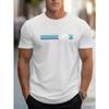 T-shirt d'été décontracté pour homme avec graphique de vélo - Doux, Confortable, Col rond, Avec design, Parfait pour une tenue décontractée, T-shirt de tous les jours
