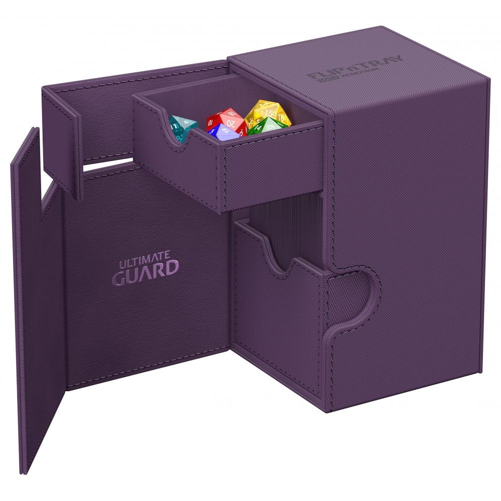 Ultimate Guard Flip`n`Tray Deck Case 100+ Xeno Skin Mono Color Purple