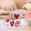 1pc Romantic Heart-Shaped Acrylic Love Decoration, Art Deco Style Figurine, Valentine's Day Gift for Wife, Wedding Anniversary Desk Ornament