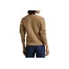 Polo Ralph Lauren Solid Color Crew Neck Button Long Sleeve Knit Sweater Women Sweater Brown 211910443-021