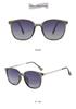 Retro Large Frame Women's Polarized Sunglasses - Tea-Colored, UV & Sun Protection, Perfect for Driving, Slimming Effect