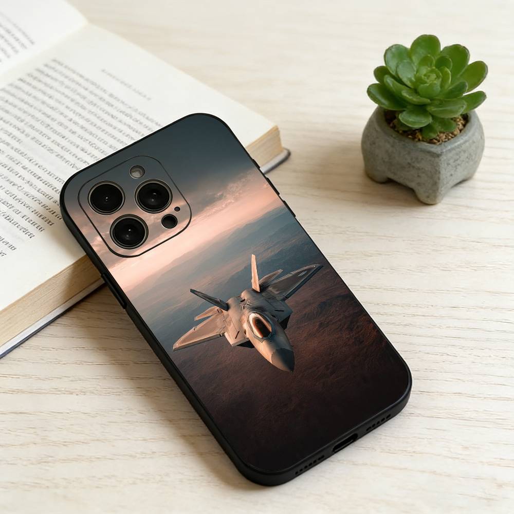 

Fighter aircraft Phone Case For iPhone 17, 16,15,14,13,12,11 Plus,Pro Max, Others Soft Black Cover iPhone11PROMAX