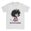 Mafalda Unisex Unisex T Shirts Quino Argentina Cartoon Hipster Tees Short Sleeve Crewneck Tshirts 100 Cotton Graphic Clothes