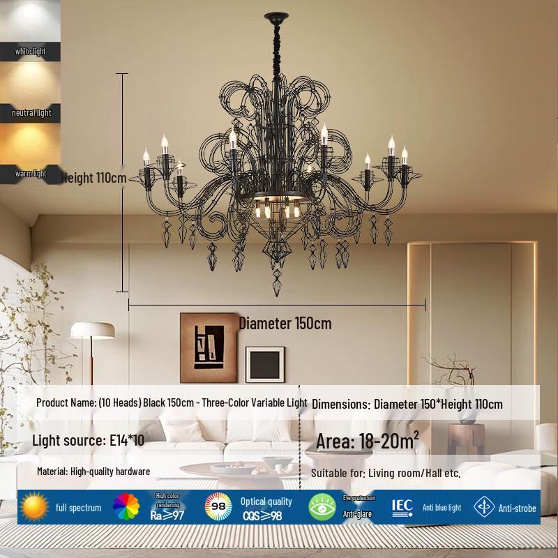 Dream Bubble Iron Art Chandelier