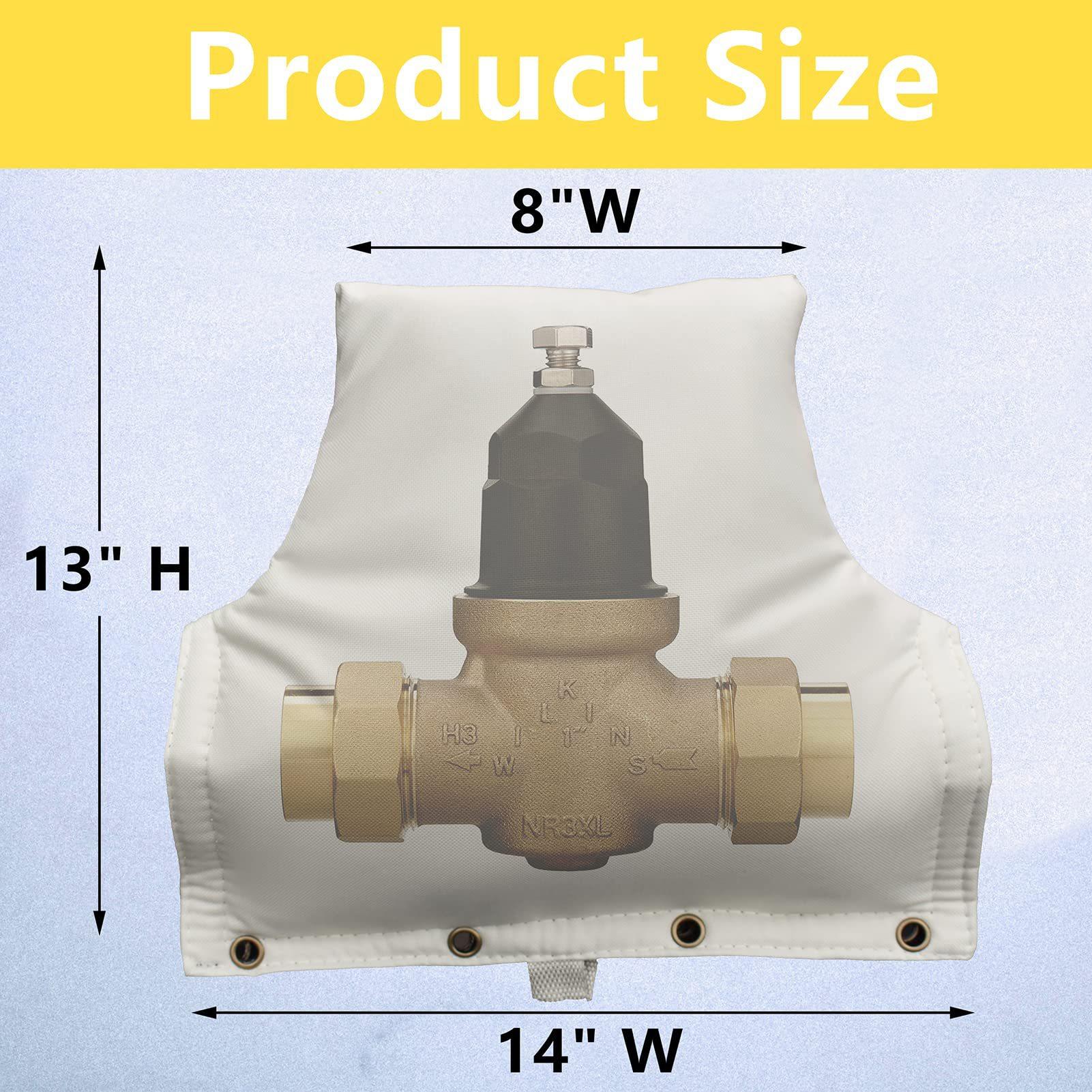 2 Housses De Robinet Extérieur Pour L'hiver - Taille 18x26,5 Cm - Tissu Oxford 210D Imperméable - Rembourrage Coton - Sangle Réfléchissante - 7