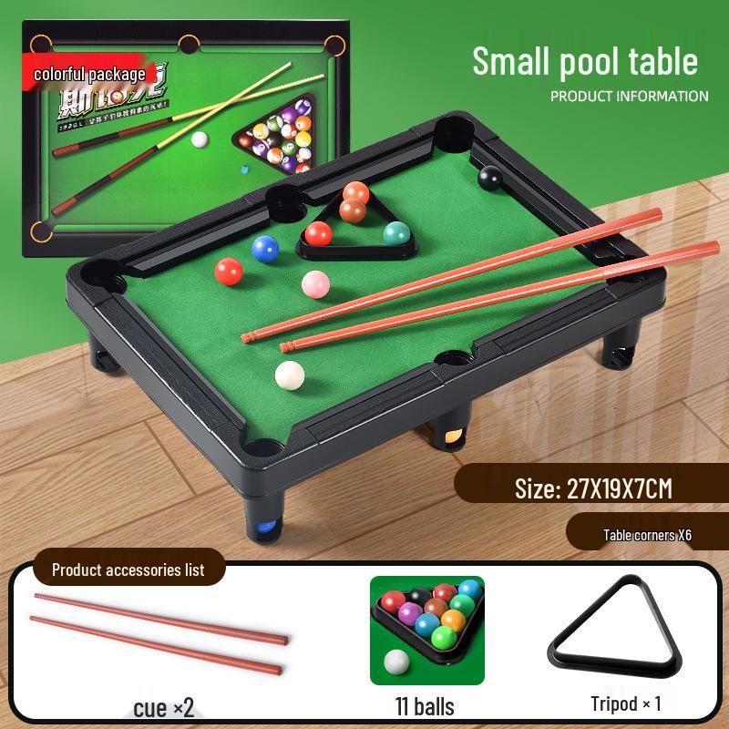 Mini Snooker Billiard Table Toy for Kids - Indoor Educational Parent-Child Sports Game