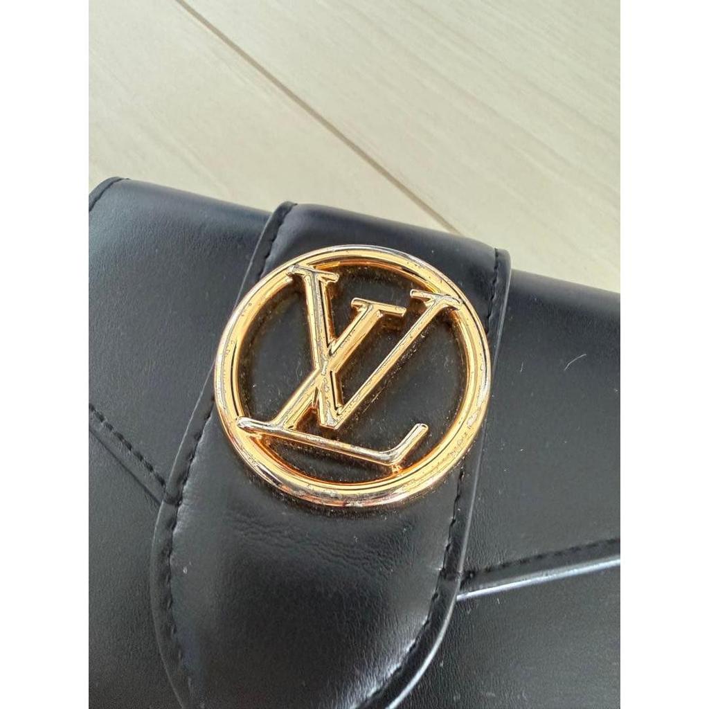 Used LOUIS VUITTON tri-fold wallet black
