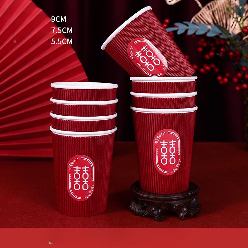 

Принадлежности, улитка, забавная чашка для свадебного банкета, одноразовая красная гофрированная вода