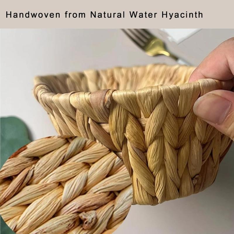 Handgeflochtener Rattan-Obstkorb mit atmungsaktivem Design für die Aufbewahrung und Organisation auf dem Küchentisch