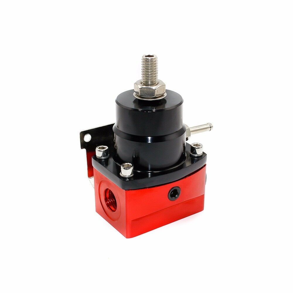 Universeller Metall Einstellbarer Kraftstoffdruckregler + 160psi Manometer AN 6 Anschlussende