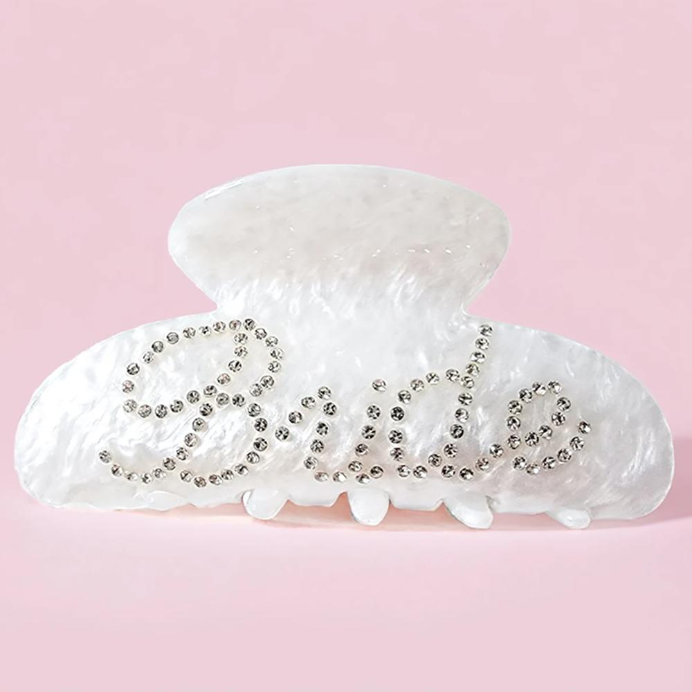 

Стразы Свадебные Аксессуары Зажим-краб Заколка для волос невесты Девичник Свадебный душ Принадлежности для мальчишника Украшение для медового месяца 1pcs чёрный