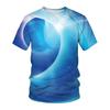 Summer Men's 3D Printed Crew Neck T-Shirt Fashion Versatile Trend Casual Breathable