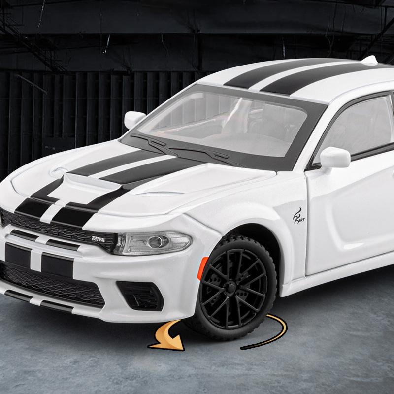 1/32 DODGE Charger SRT Hellcat Alloy Sports Car Model Diecast Muscle Racing Vehicles Car Model Simulation Sound Light Kids Gifts