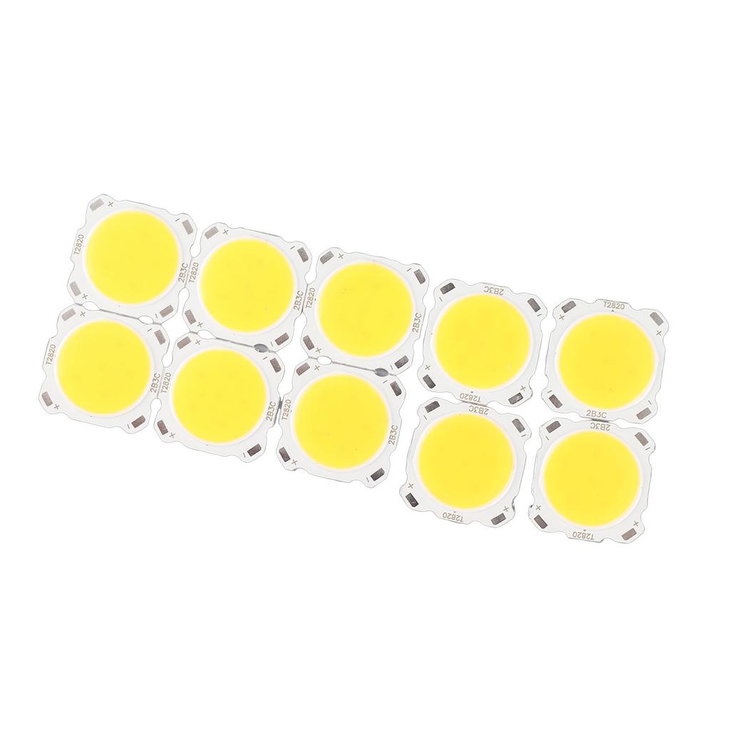 10pcs Round COB 3W High Power LED Chip Bulb Lamp Light Warm White