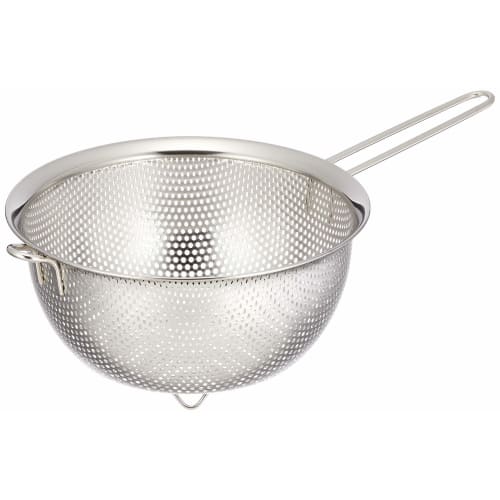 Wahei Freiz Punched One-Handed Strainer, 17cm, Stackable with SUI-6042, Easy To Clean, Durable, SUIgut SUI-6032