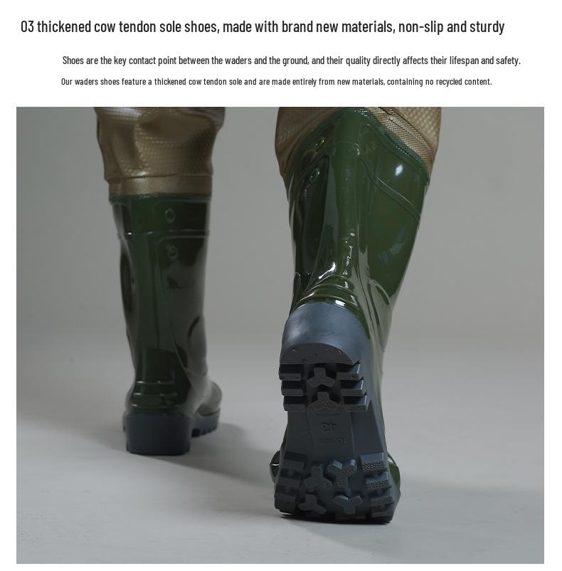 Fishing Waders Jumpsuit: Waterproof Wading Pants for Beachcombing and Fishing