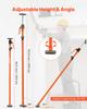 Cabinet Jack Support Pole, 4-Pack, 125-291 cm Steel Telescopic Quick Support Rod, Adjustable 3rd Hand System up to 90 kg Capacity for Installing