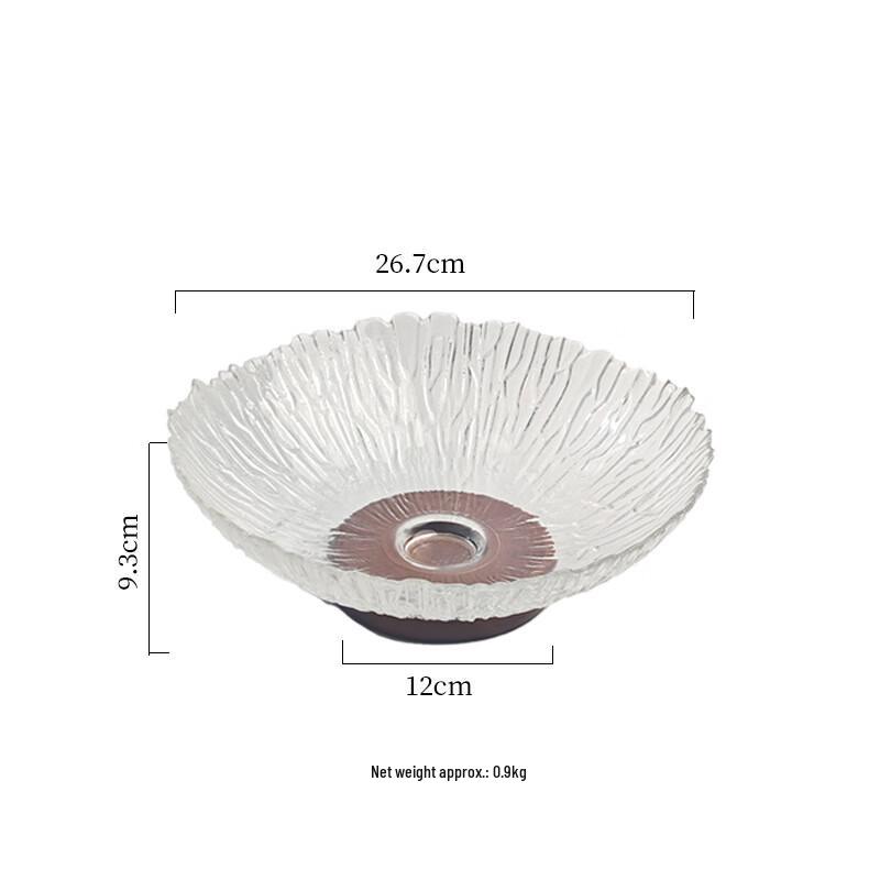 New Chinese Style Glass Fruit & Salad Bowl