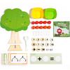 Montessori Teaching Aids Digital Apple Tree Game Building Blocks Children's Educational Brain Concentration Training Kids Gifts