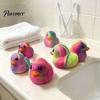 Anxiety Relief Duck Toy Rainbow Stress Toy, Slow Rise Colorful Squeeze Toys Soft Gradient Sensory Fidget Giant